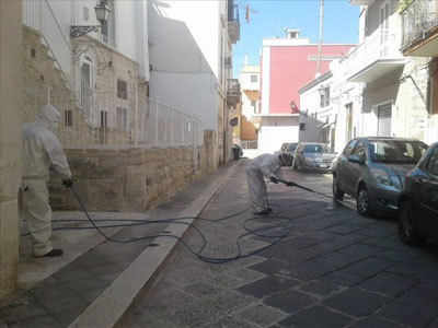 Pulizia e lavaggio strade link per aree gi trattate e da trattare