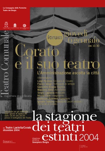 Corato e il suo Teatro - L'Amministrazione ascolta la citt